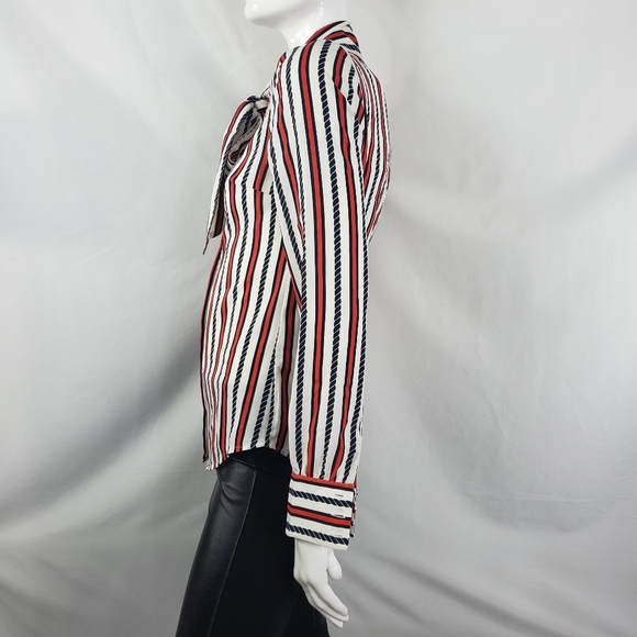 PRICH Pride & Rich Striped Blouse Small Medium - Picture 3 of 8